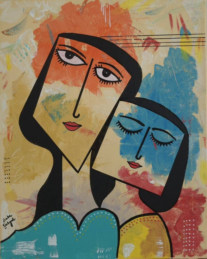 Acrylic on Canvas painting titled 'Dream', 16 × 20 in, by Baba Sehgal