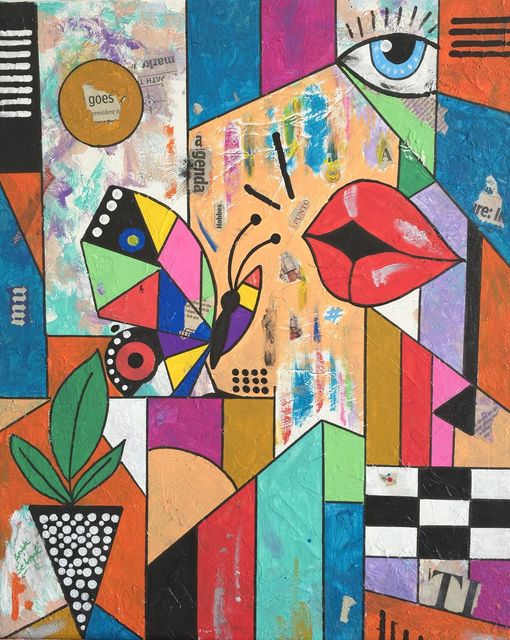 Magnetic, Acrylic & Mixed Media on Canvas, by Baba Sehgal